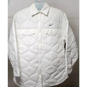 Women's Size Small Nike Essentials Repel Quilted Jacket Oversized FB8732-133 NWT